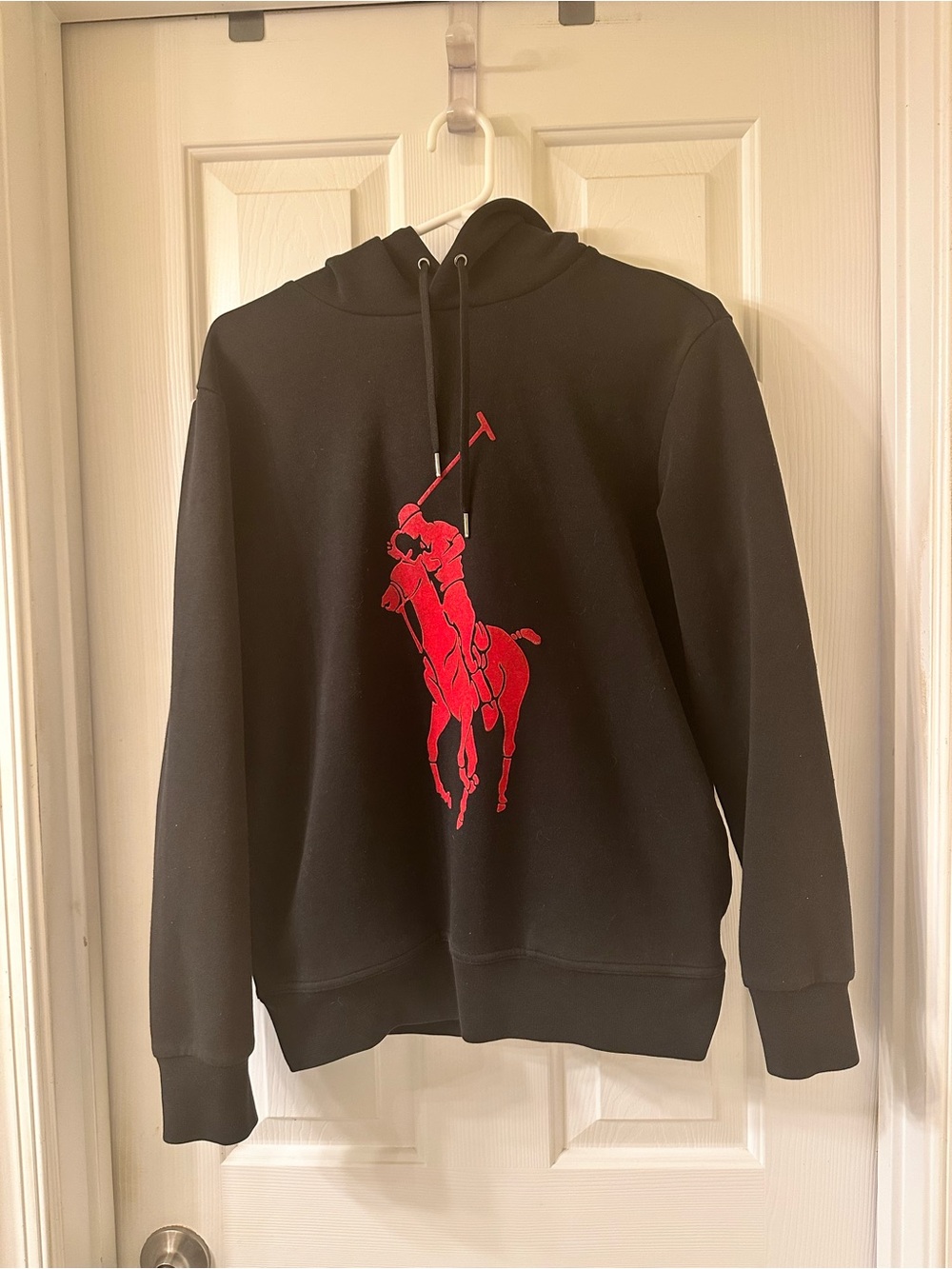 Polo Ralph Lauren Men’s Double Knit Stitched Chenille Big Pony Hoodie Small